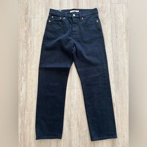 Levi's Premium Black Wedgie Straight Jeans